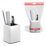 АКЦИЯ. Набор настольный пластиковый ErichKrause® Forte, Classic, белый с черной вставкой