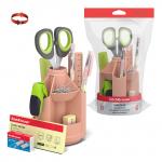 АКЦИЯ. Набор настольный вращающийся пластиковый ErichKrause® Mini Desk, Powder, персиковый