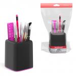 АКЦИЯ. Набор настольный пластиковый ErichKrause® Forte, Accent, черный с розовой вставкой