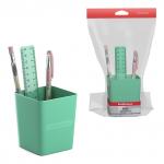 АКЦИЯ. Набор настольный пластиковый ErichKrause® Base, Powder, оливковый