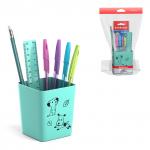 АКЦИЯ. Набор настольный пластиковый ErichKrause® Base, Little Dogs, мятный