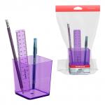 АКЦИЯ. Набор настольный пластиковый ErichKrause® Base, Glitter, сиреневый