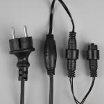 Гирлянда «Бахрома» 25 ? 0.7 м, IP44, УМС, тёмная нить, 450 LED, свечение белое, 220 В