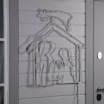 Неоновая фигура «Рождественский вертеп», 85 ? 75 см, 896 LED, 220 В, свечение тёплое белое