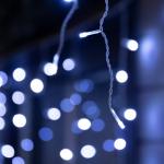 Гирлянда «Бахрома» 25 ? 0.7 м, IP44, УМС, белая нить, 450 LED, свечение белое, мерцание, 220 В