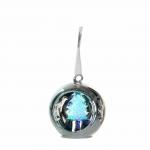 Christmas House Сувенир Шар световой Елочка , цвет серебро, 8 см