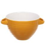 Бульонница керамическая 750мл "Полоски", микс цветов