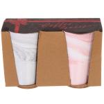 Кружка керамическая 400мл в наборе 2шт Мрамор, высокая