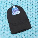 *Шапка зимняя ZIMA, бинни, цвет черный, 58р (лейбл Ultramarine)