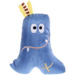 *Игрушка для кошек мягкая Монстрик, цвет голубой, шуршалка и пищалка, 12*12см (лейбл)