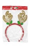Новогодний ободок "Рожки" (SF-1708) золото