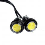 NEW GALAXY Дневные ходовые огни, LED, алюм.  корп., диам. 23 мм , 12V, белый, 2  шт.
