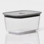 Контейнер для еды с вакуумным клапаном Доляна, пластик, 800 мл, 16,7?12?8,5 см, прозрачный