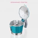 Кофеварка гейзерная Доляна Azure, на 3 чашки, 150 мл, алюминий, бирюзовая