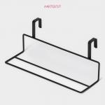 Держатель для полотенец на дверцу Доляна, 24,5?10?10 см, чёрный