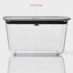 Контейнер для еды с вакуумным клапаном Доляна, пластик, 1,45 л, 19,5?14?10,5 см, прозрачный