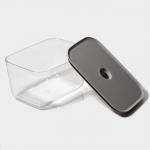 Контейнер для еды с вакуумным клапаном Доляна, пластик, 1,45 л, 19,5?14?10,5 см, прозрачный