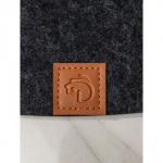 Салфетка сервировочная на стол Доляна «Грэй», 33,5?38,4 см, толщина 4 мм, чёрная