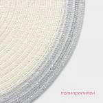 Салфетка сервировочная на стол Доляна «Лана», d=38 см, белая