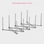 Держатель кухонный Доляна для крышек, сковород, тарелок, нержавеющая сталь, 4 деления