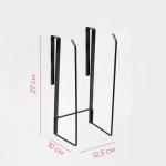 Держатель для кухонных принадлежностей и разделочных досок Доляна, 27?11,5?8 см, чёрный