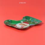 Блюдо сервировочное Доляна «Сапожок. Дед Мороз с подарками», 18 ? 20 см, стекло