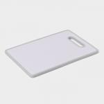 Доска разделочная Доляна «Гранит», 30?20 см, прямоугольная, белая