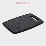 Доска разделочная Доляна «Звёздное небо», 30?20 см, прямоугольная, чёрная