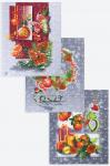 Набор полотенец из рогожки с петельками 3 шт Happy Fox Home