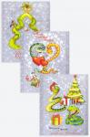 Набор полотенец из рогожки с петельками 3 шт Happy Fox Home