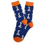 В мире животных | Носки "Самый борзый из борзых", р-р 40-44 (синий/оранжевый)