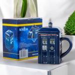 DR89 Доктор Кто | 3D кружка "Тардис", р-р 530 мл (синяя)