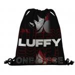 61996 One Piece | Рюкзак текстильный "Брутальный Манки Д. Лаффи", р-р 39х32 (черный)