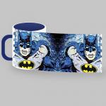 DC Comics | Кружка 330мл, Бэтман Йована Шриджемака (синяя/ белая внутри)
