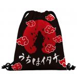 62092 Сумка-рюкзак текстильный "Кланы", р-р 39х32 (черно-красный)