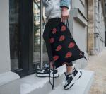 62108 Рюкзак текстильный "Эмблема", р-р 39х32 (черно-красный)