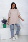Футболка женская оверсайз (01004, бежевый)