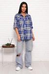 Рубашка на пуговицах (00995, темно-синий)