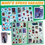 Альбом 100 наклеек «Человек-Паук», стикербук 6 стр., MARVEL