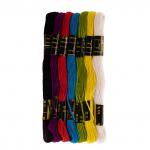 Нитки для вышивания "ПНК им. Кирова" мулине "Школьный" 100% хлопок 7 цв. x 10 м