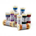 Нитки для вышивания "Gamma" "Brill" мулине М металлик 100% полиэстер 5 x 50 м