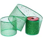 Лента для декорирования "Мерцание" 10 см, 2,7 м, Изумруд