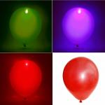 Воздушные шары  5 шт, 10"/25см Светящиеся, красный