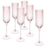 Бокал для шампанского 210мл Enjoy Life в наборе 6шт, цвет розовый