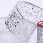 Лента для декорирования "Волшебные искры" 6,3 см, 2,7 м, Белый