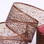 Лента для декорирования "Сказка" 6,3 см, 2,7 м, Шоколад