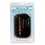 Для вязания "Gamma" CH-08 набор разборных крючков алюминий d 3.0 - 7.0 мм в пластиковой упаковке с европодвесом