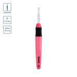 Для вязания "Gamma" CH-LD крючок с подсветкой пластик d 4.0 мм 15.6 см в картонной упаковке с европодвесом