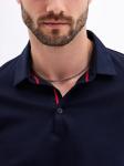 Джемпер мужской с воротником поло GREG G155-TO1246T-LT1634 (синий)