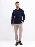 Джемпер мужской с воротником поло GREG G155-TO1246T-LT1634 (синий)